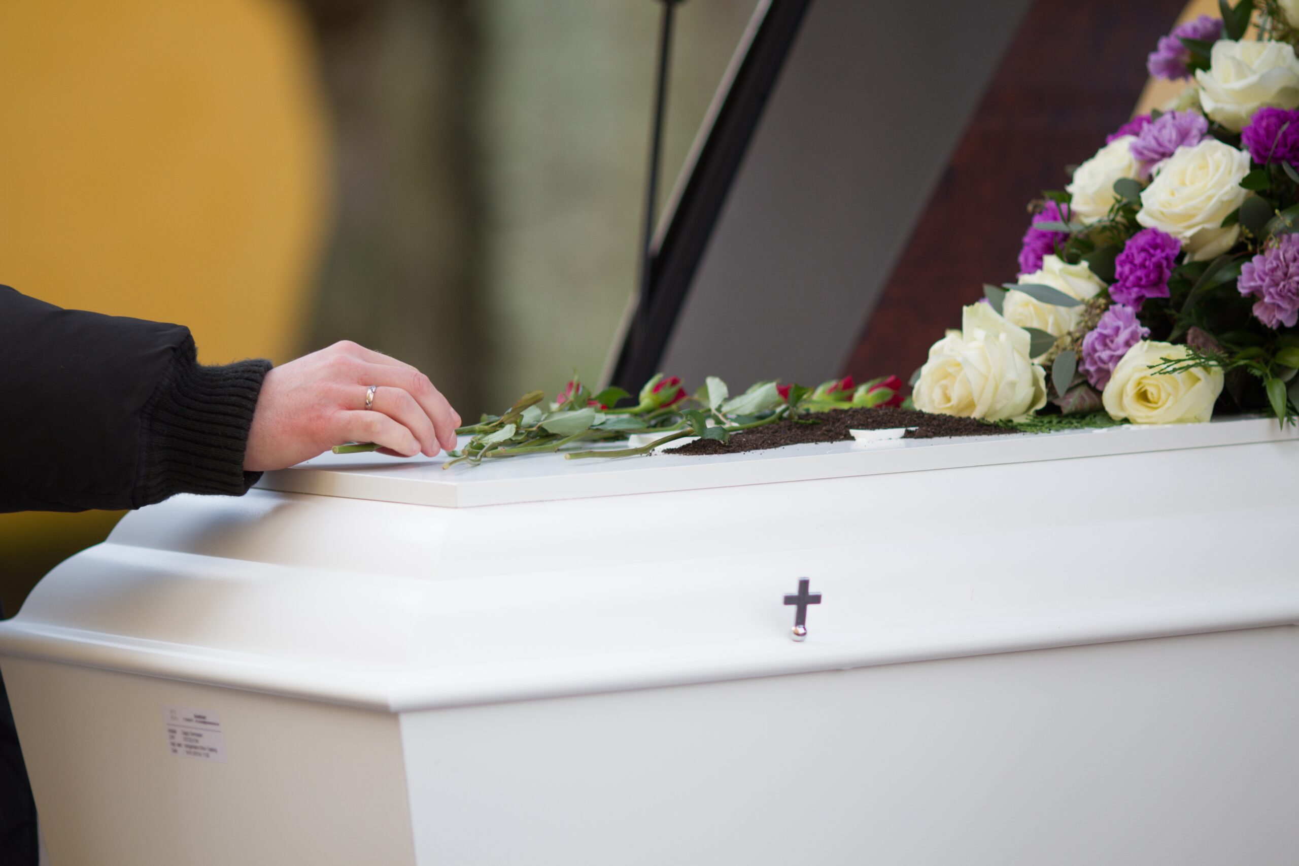 <a href="https://www.freepik.com/free-photo/closeup-shot-person-hand-casket-with-blurred-background_10176106.htm#query=funeral%20service&position=3&from_view=search&track=ais&uuid=0aa4bf5d-3c71-4ae7-ab67-6809e832dd5d">Image by wirestock</a> on Freepik