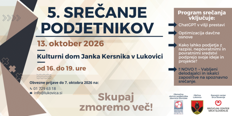 Podjetniško srečanje - banner